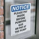 Please Pay Inside Before Pumping Gas Or