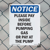 Please Pay Inside Before Pumping Gas Or