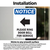 Please Ring Door Bell For Service