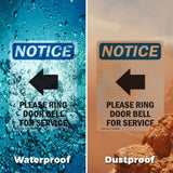 Please Ring Door Bell For Service