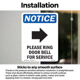 Please Ring Door Bell For Service