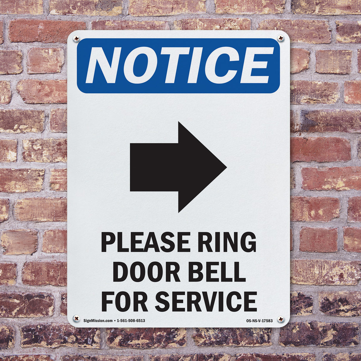 Please Ring Door Bell For Service