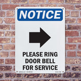 Please Ring Door Bell For Service