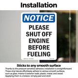 Please Shut Off Engine Before Fueling