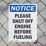 Please Shut Off Engine Before Fueling