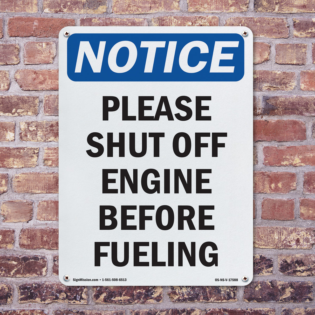 Please Shut Off Engine Before Fueling