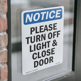 Please Turn Off Light & Close Door