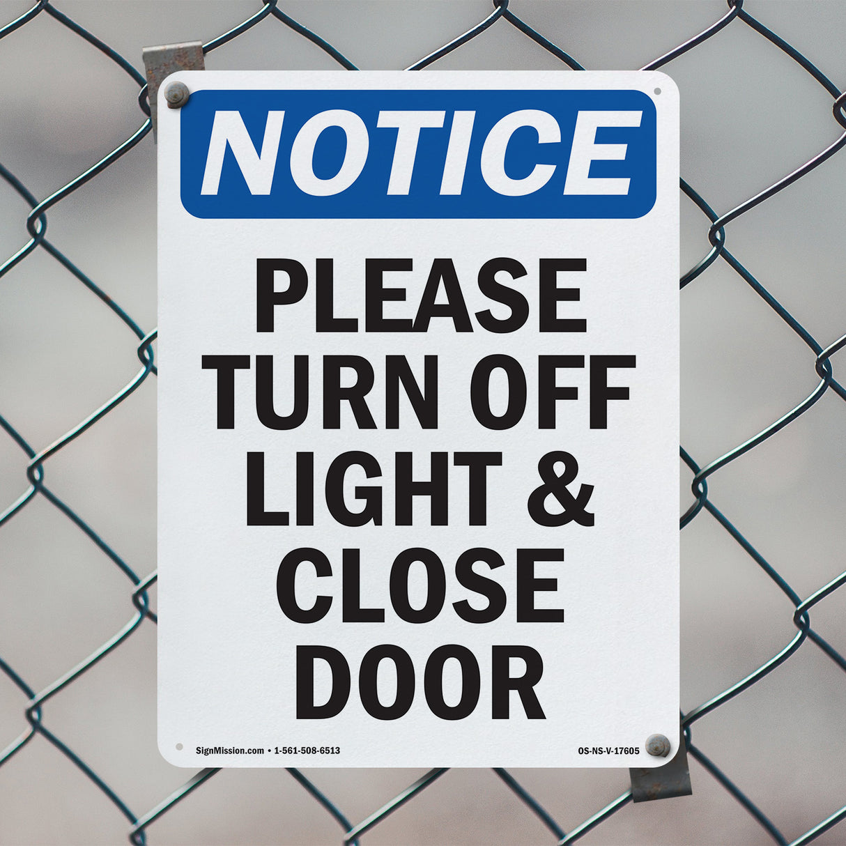 Please Turn Off Light & Close Door
