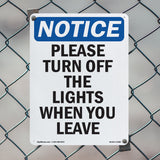 Please Turn Off The Lights When