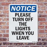 Please Turn Off The Lights When