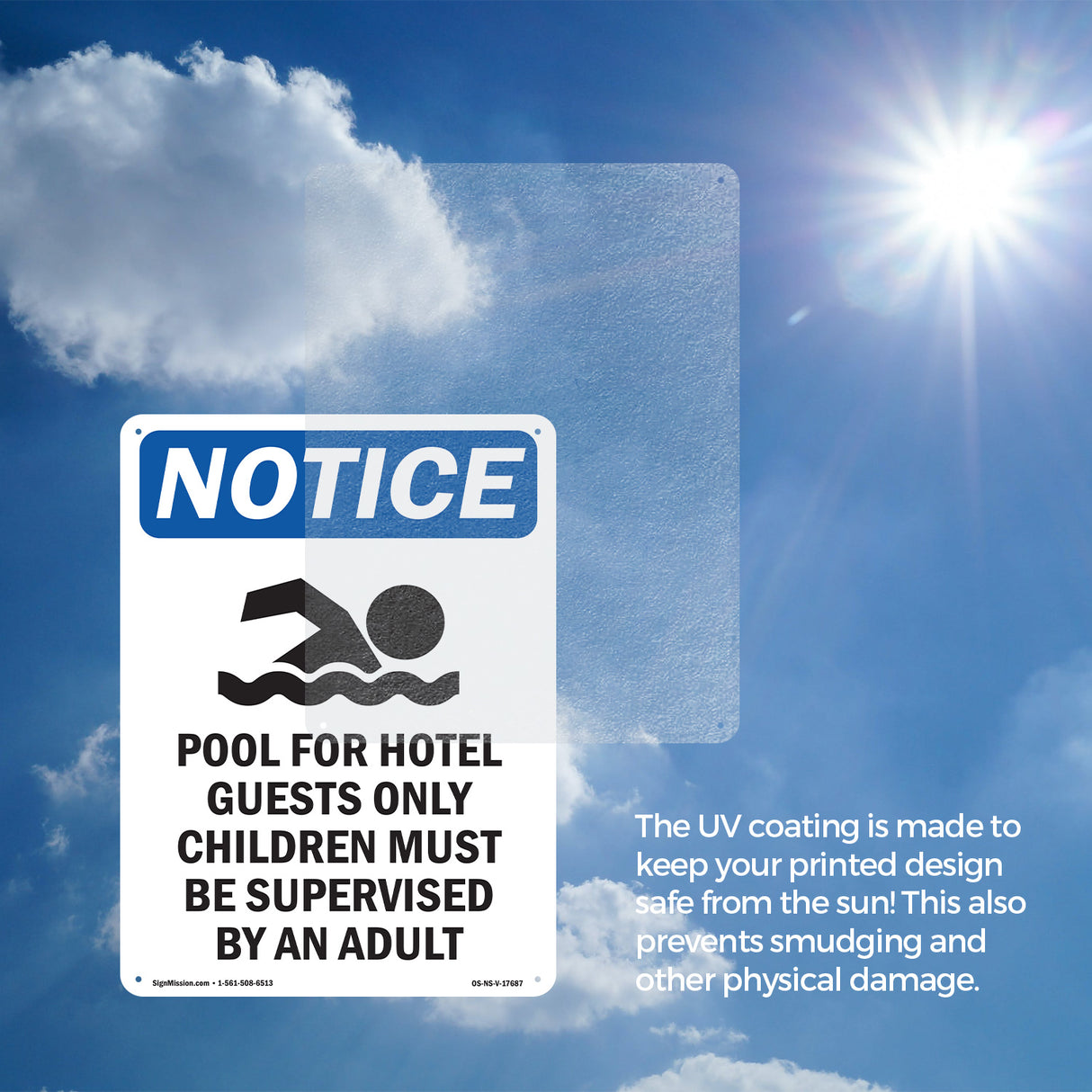 DANGER Pool For Hotel Guests Only Children