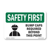 Bump Caps Required Beyond This Point With Symbol