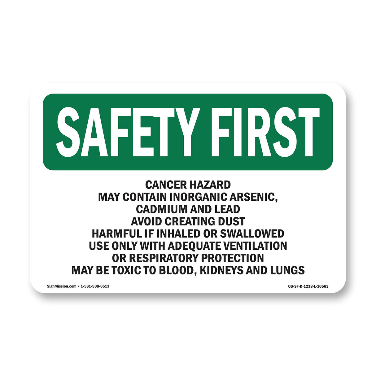 Cancer Hazard May Contain Inorganic Arsenic,