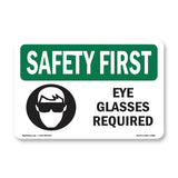 Eye Glasses Required With Symbol