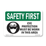 Eye Protection Must Be Worn With Symbol