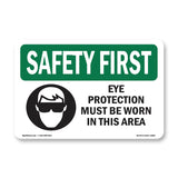 Eye Protection Must Be Worn With Symbol