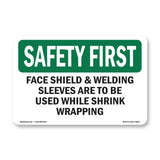 Face Shield & Welding Sleeves Are To Be