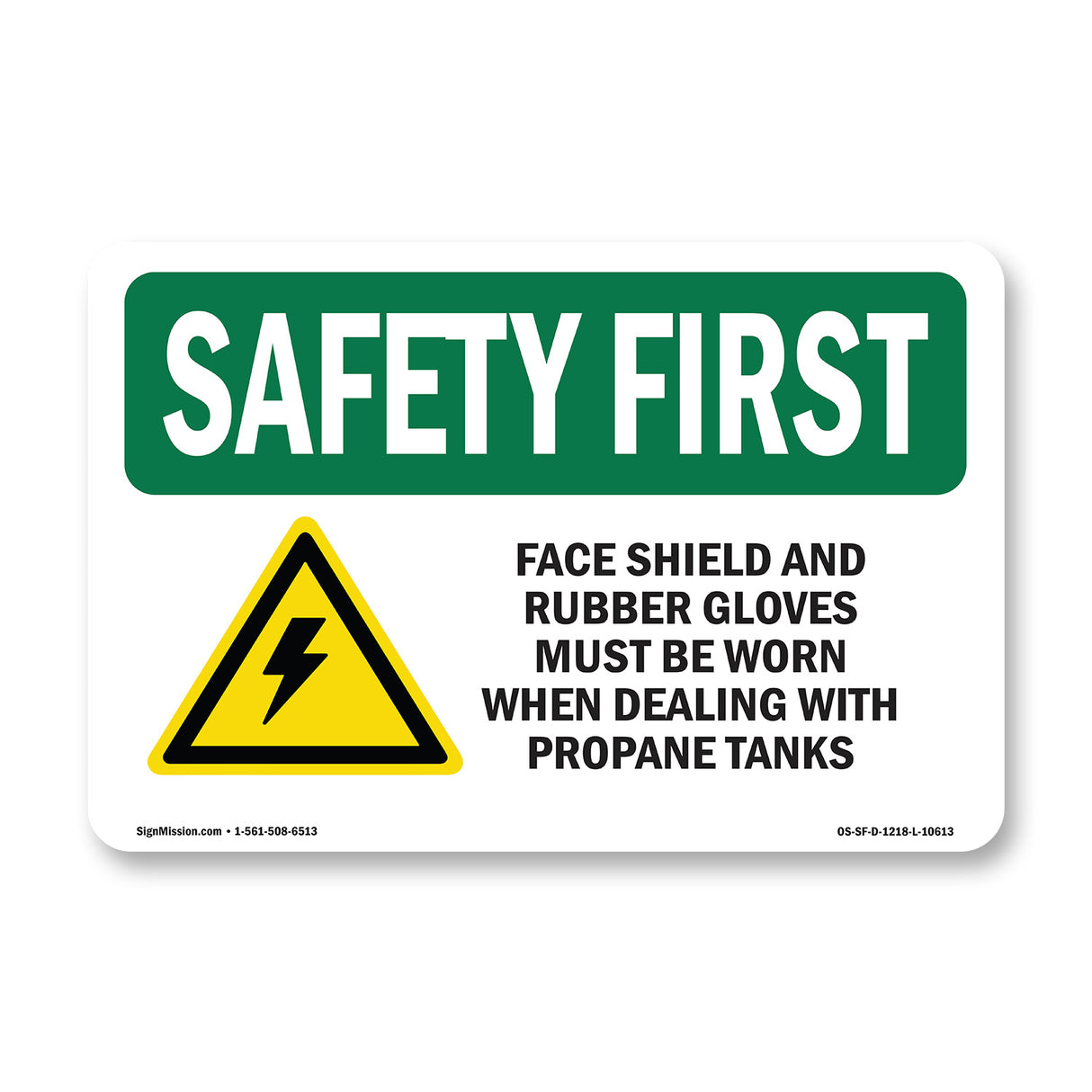 Face Shield And Rubber Gloves With Symbol