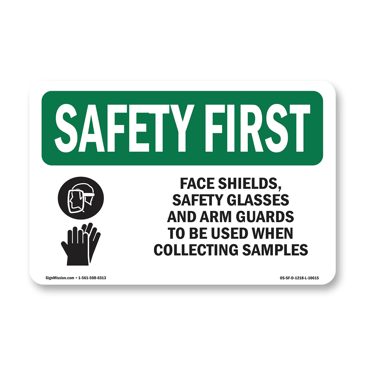 Face Shields, Safety Glasses With Symbol
