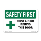 First Aid Kit Behind This Door With Symbol