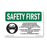 Follow Manufacturer Instructions With Symbol