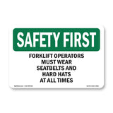 Forklift Operators Must Wear Seatbelts And