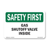 Gas Shutoff Valve Inside