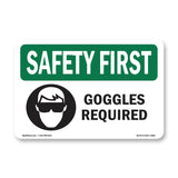 Goggles Required With Symbol