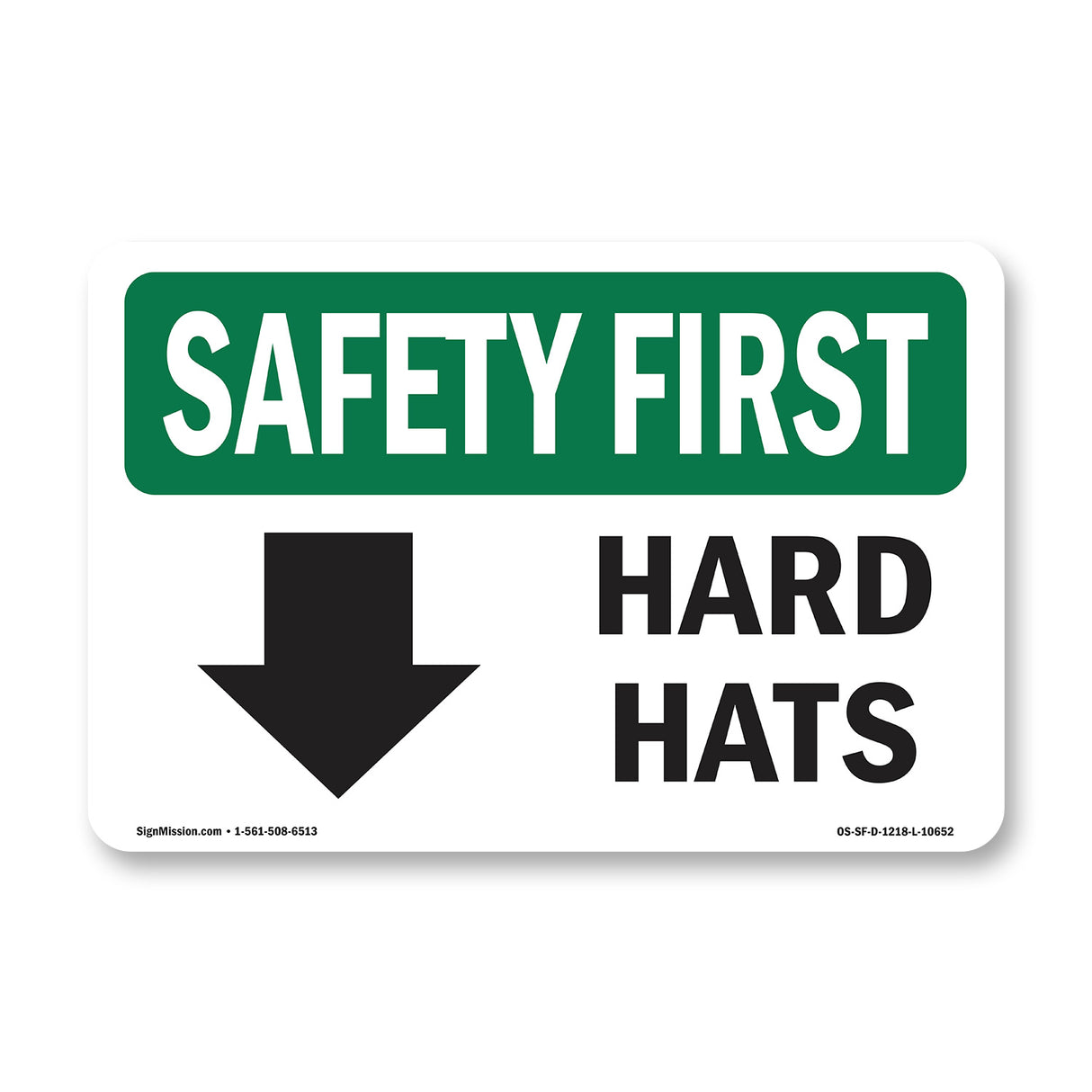 Hard Hats [With Down Arrow] With Symbol