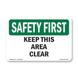 Keep This Area Clear