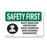Must Wear Ear Protection While With Symbol