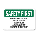 Oil-Slip Resistant Crew Guard Overshoes