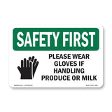 Please Wear Gloves If Handling With Symbol