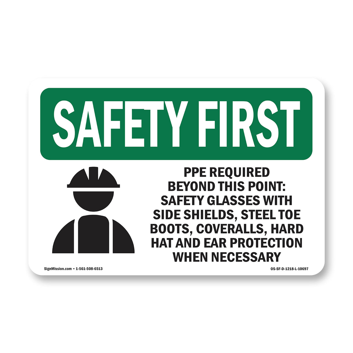 PPE Required Beyond This Point-With Symbol