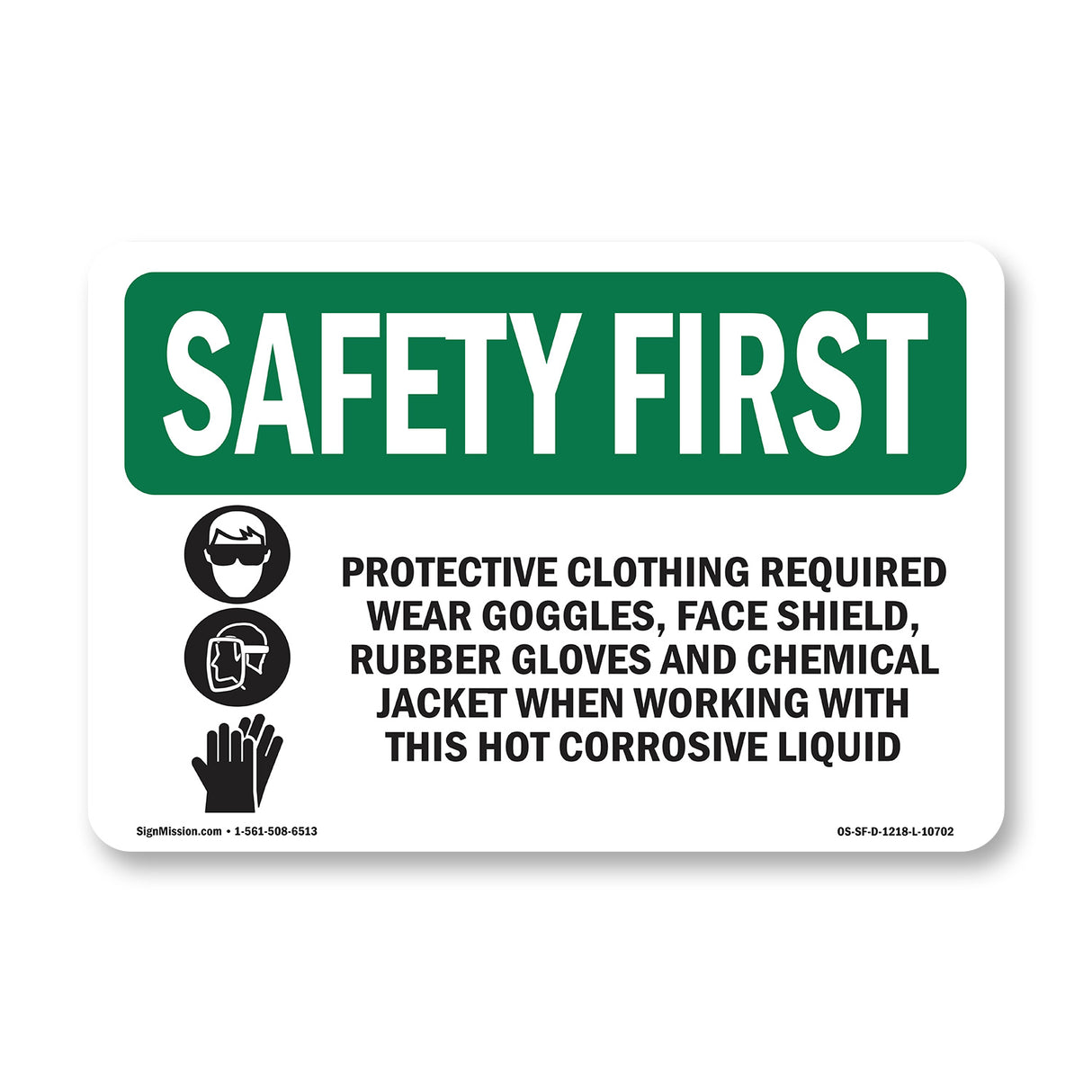 Protective Clothing Required With Symbol
