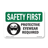 Protective Eyewear Required With Symbol