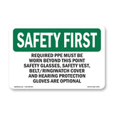Required PPE Must Be Worn Beyond