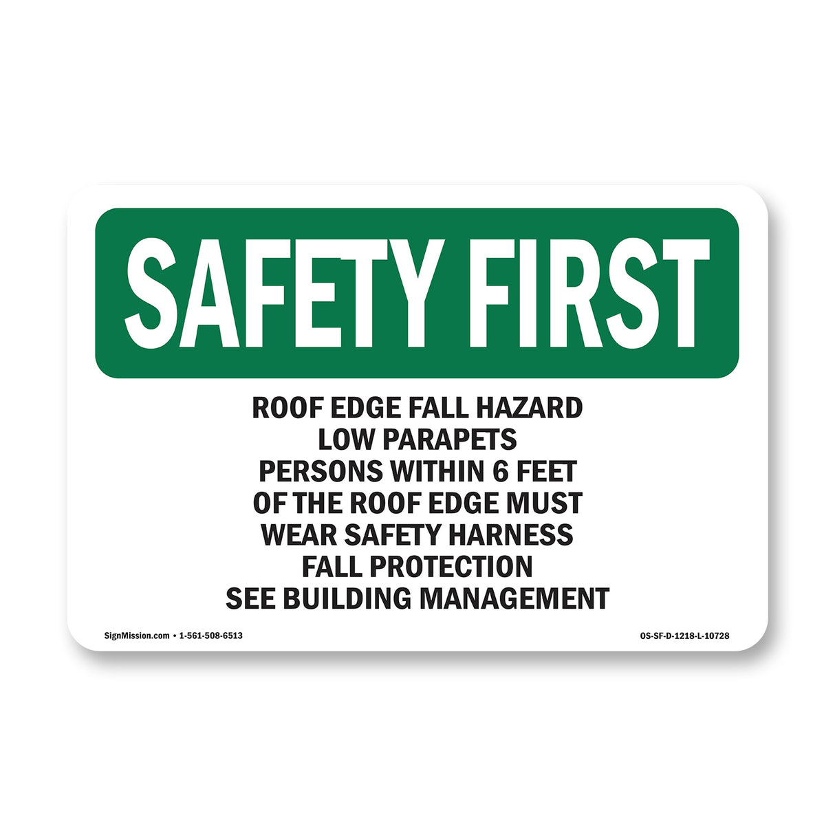 Roof Edge Fall Hazard Low Parapets