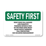 Roof Edge Fall Hazard Low Parapets