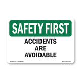 Accidents Are Avoidable