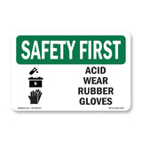 Acid Wear Rubber Gloves