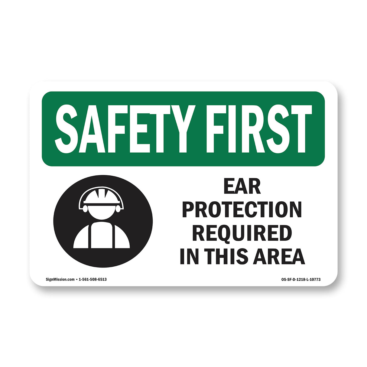 Ear Protection Required Bilingual