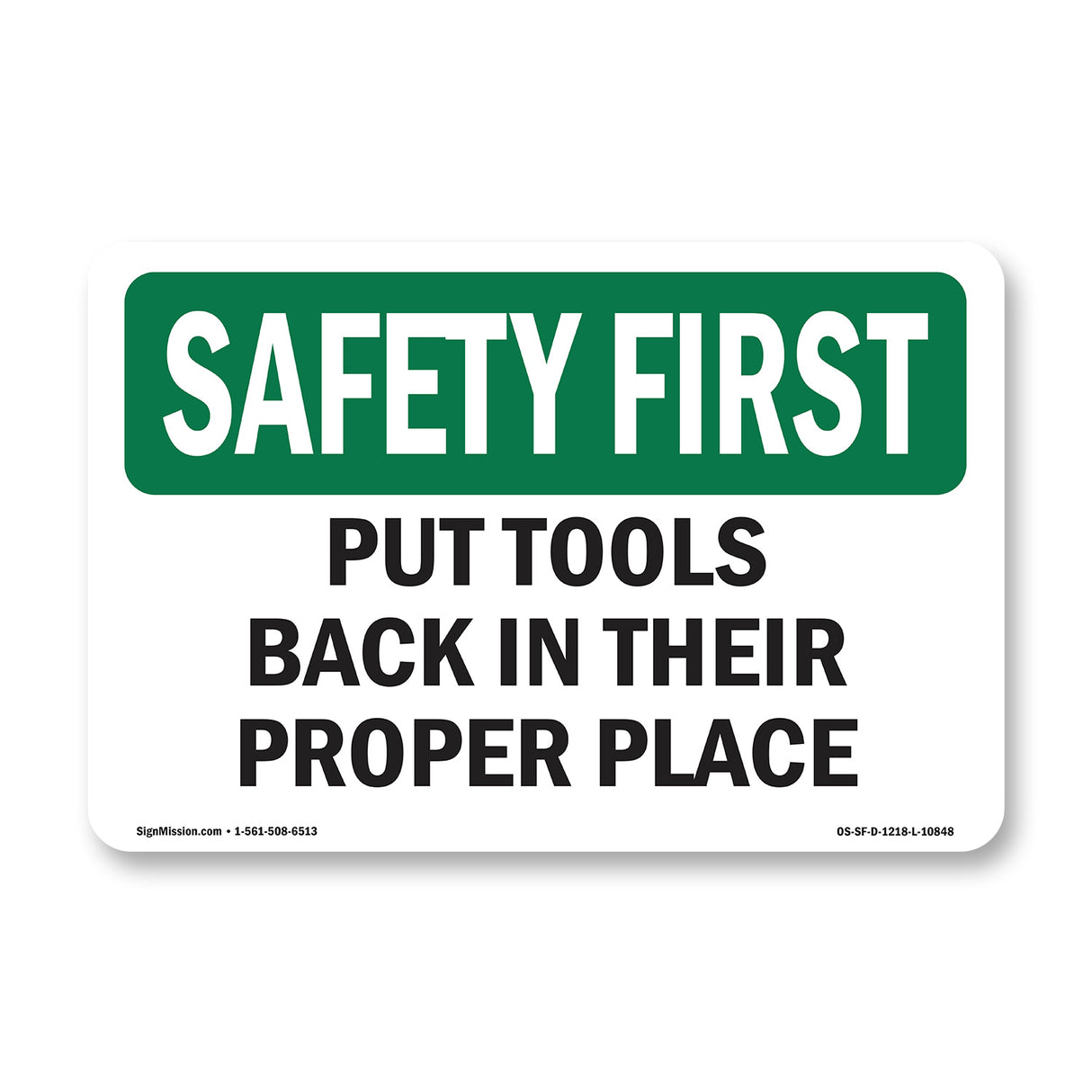 Put Tools Back In Their Proper Place