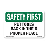 Put Tools Back In Their Proper Place