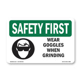 Wear Goggles When Grinding