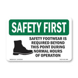 Safety Footwear Is Required With Symbol
