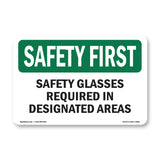 Safety Glasses Required In Designated
