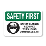 Safety Glasses Required When With Symbol