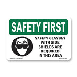 Safety Glasses With Side Shields With Symbol