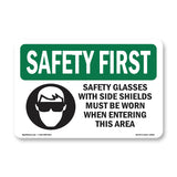 Safety Glasses With Side Shields With Symbol
